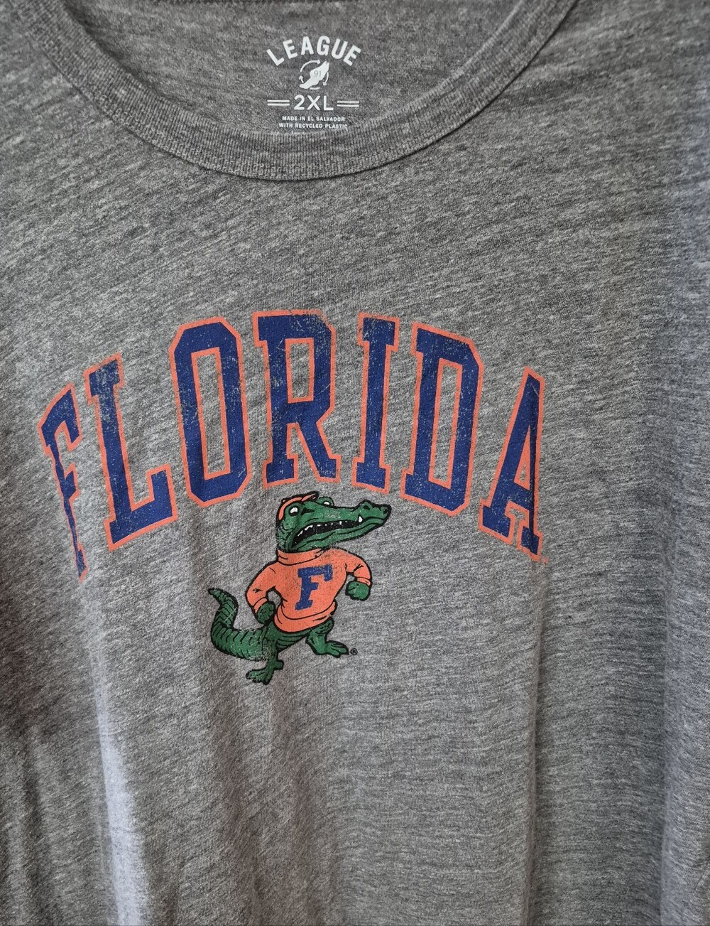 University Of Florida Gators Heather Gray Graphic 2XL Tee